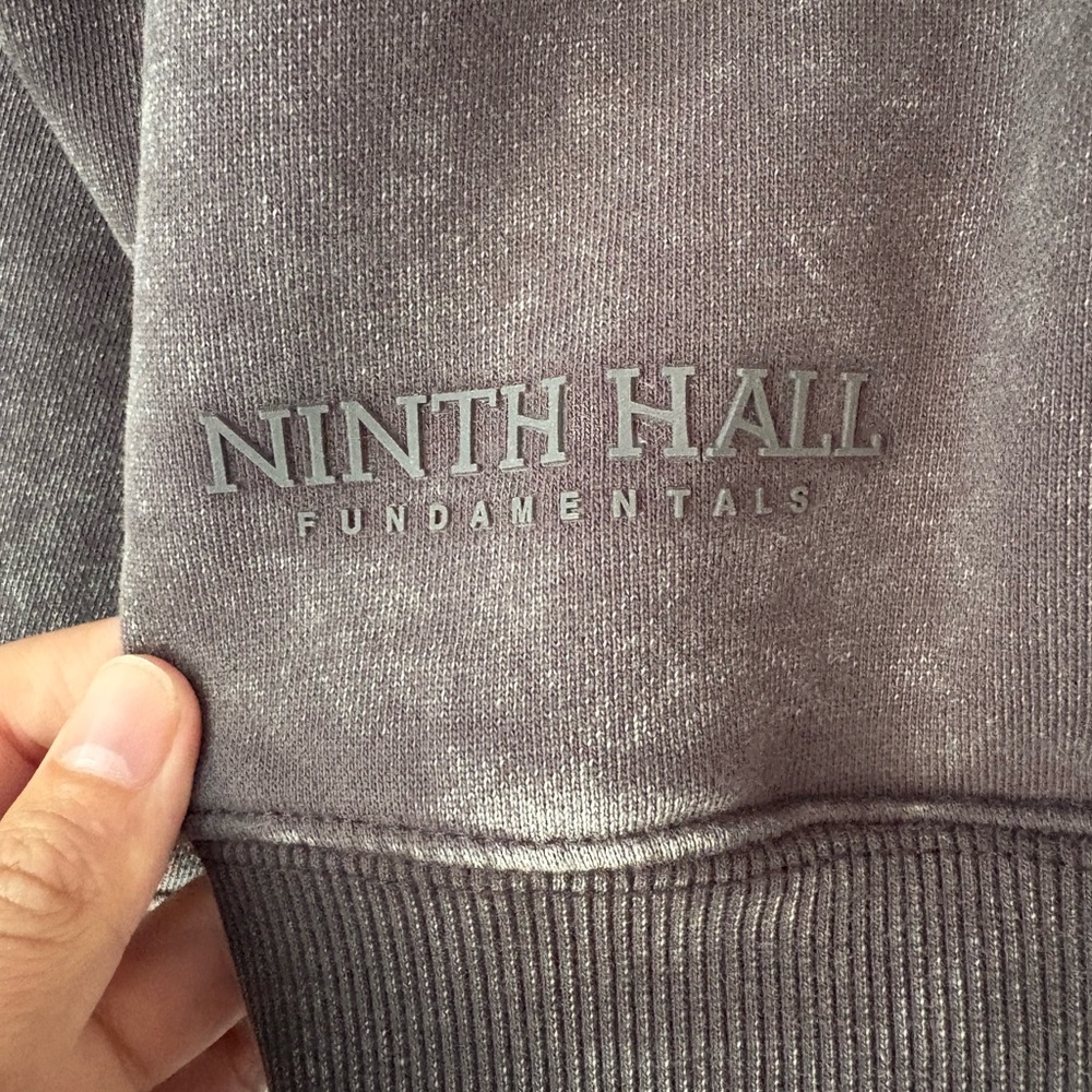 NWT Zumiez Ninth Hall Fundamentals Charcoal Gray Men's Hoodie - Picture 6 of 7